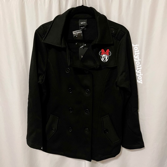Torrid Disney Mickey & Friends Minnie Mouse Fleece Peacoat - Picture 4 of 14